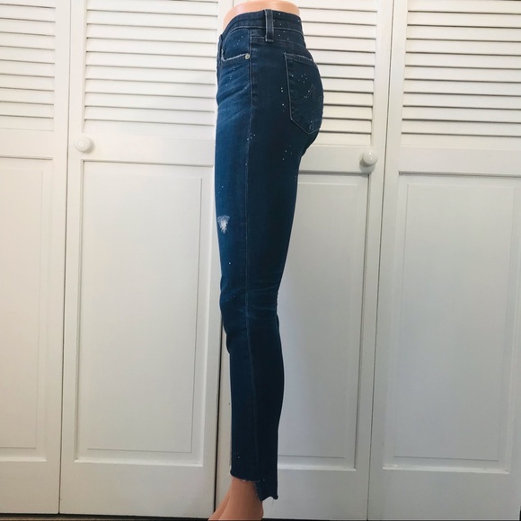 AG ADRIANO GOLDSCHMIED Blue Distressed The Legging Ankle Skinny Jeans Size 27R - Picture 3 of 10